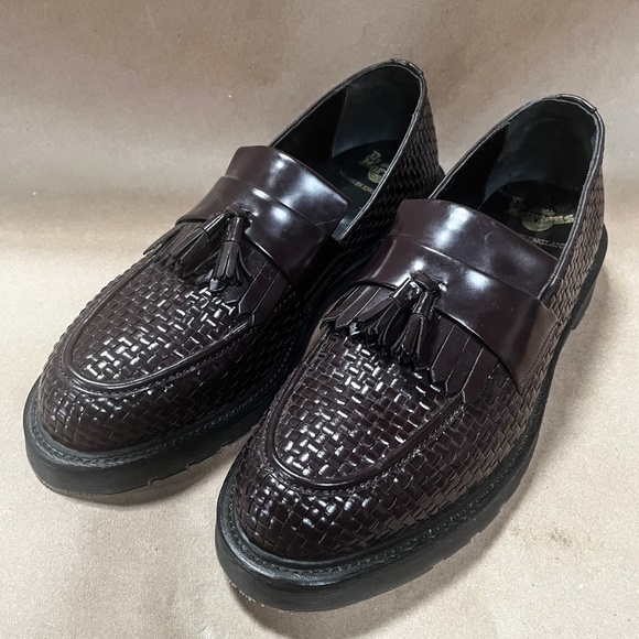 Dr. Martens Godfrey Tassle Loafer Made in England Size 11 US Oxblood - Picture 6 of 9